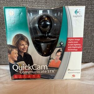 Logitech QuickCam Communicate STX Computer Webcam New In Box Microphone Unopened